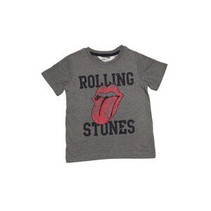 NEW H&M Rolling Stones Kids Graphic T-Shirt Gray Short Sleeve. Size 2-4 Year